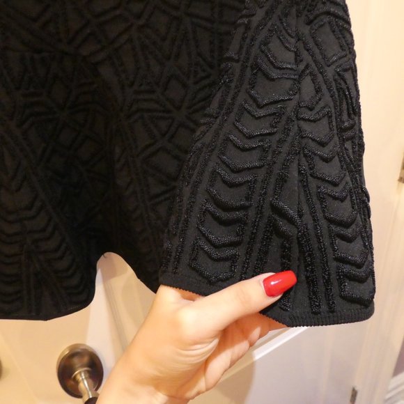RVN Embossed Skater Skirt - XS - Picture 3 of 4